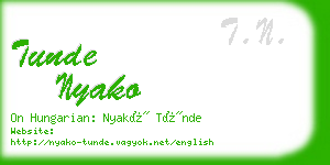 tunde nyako business card